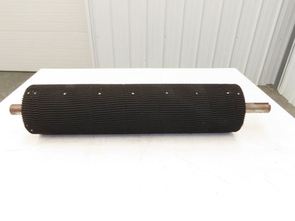 Intelligrated 28" Conveyor Lagged Grip Top Pulley 6"x 26-3/4"W 1-7/16" Shaft