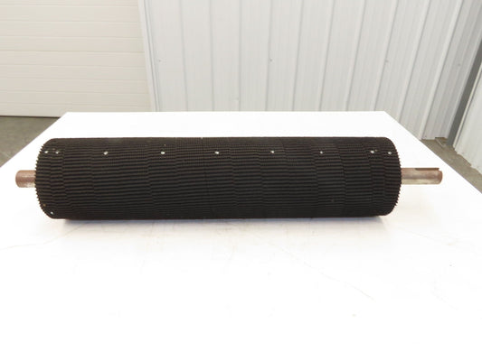 Intelligrated 28" Conveyor Lagged Grip Top Pulley 6"x 26-3/4"W 1-7/16" Shaft