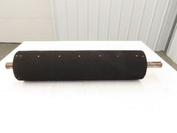 Intelligrated 28" Conveyor Lagged Grip Top Pulley 6"x 26-3/4"W 1-7/16" Shaft