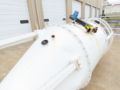 Dynamic Air Conveying Pneumatic Bulk Material Receiver Hopper Bin 60"x 15'H