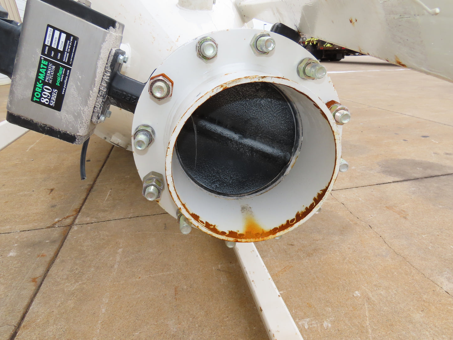 Dynamic Air Conveying Pneumatic Bulk Material Receiver Hopper Bin 60"x 15'H