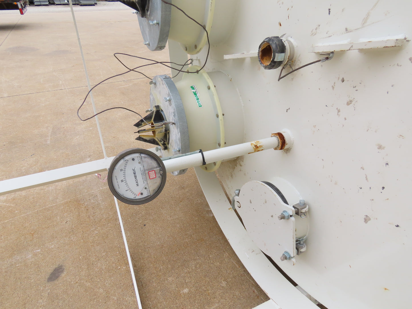 Dynamic Air Conveying Pneumatic Bulk Material Receiver Hopper Bin 60"x 15'H