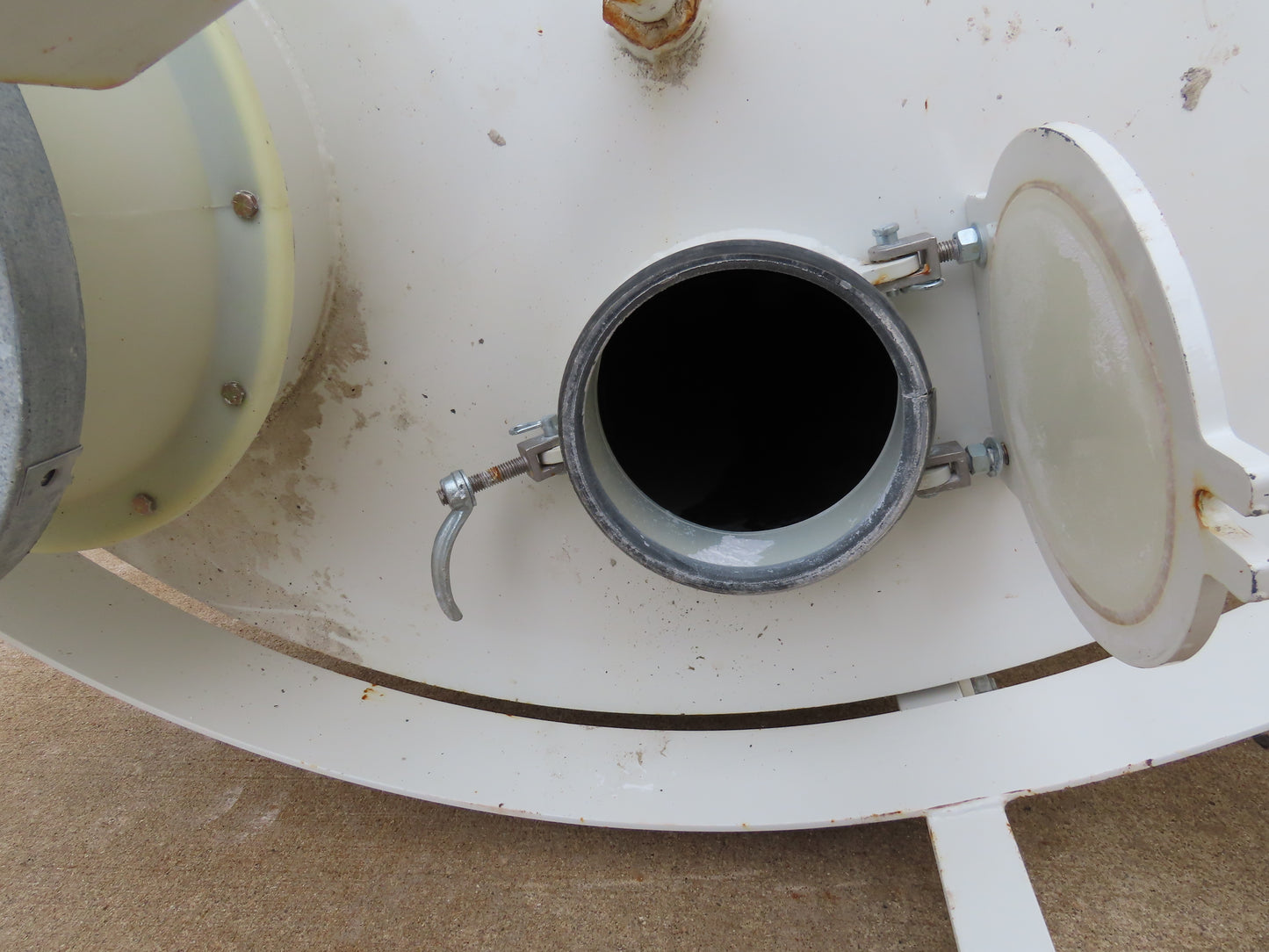 Dynamic Air Conveying Pneumatic Bulk Material Receiver Hopper Bin 60"x 15'H