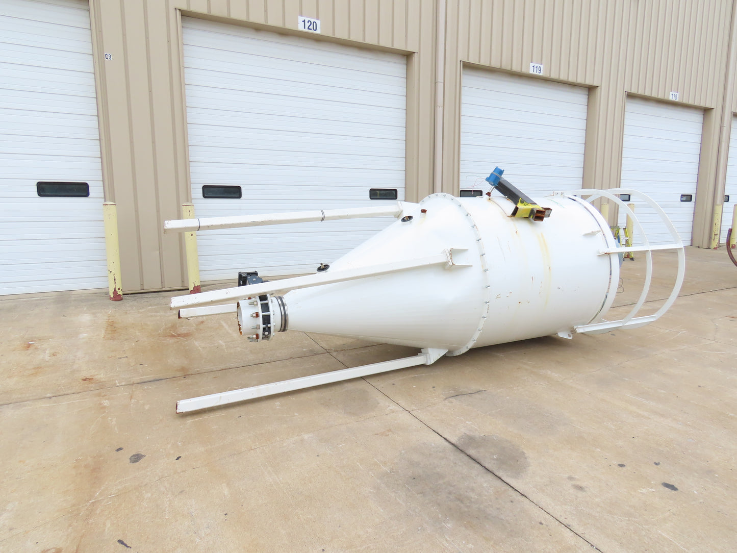 Dynamic Air Conveying Pneumatic Bulk Material Receiver Hopper Bin 60"x 15'H