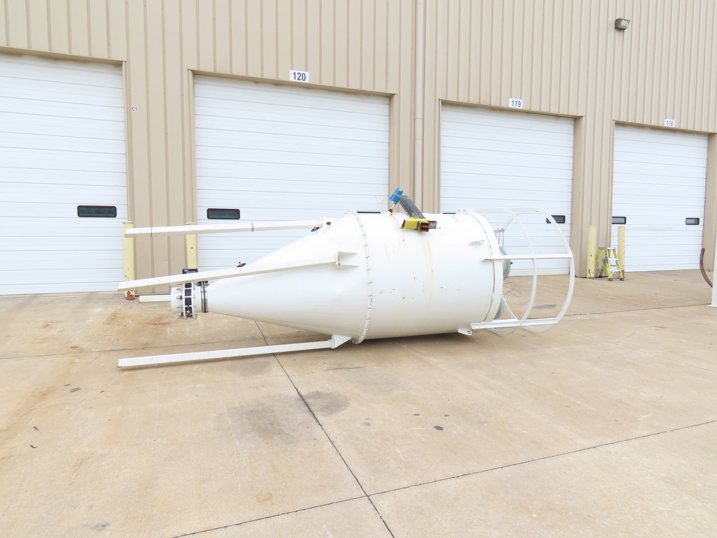 Dynamic Air Conveying Pneumatic Bulk Material Receiver Hopper Bin 60"x 15'H