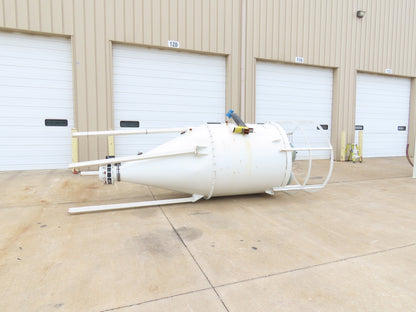Dynamic Air Conveying Pneumatic Bulk Material Receiver Hopper Bin 60"x 15'H