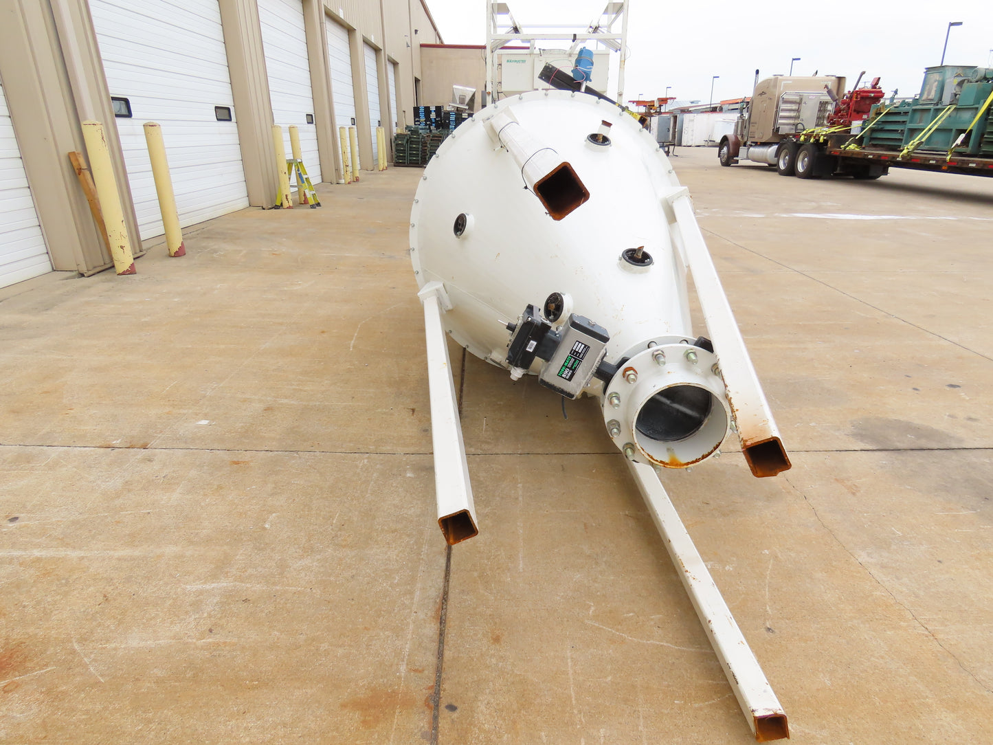 Dynamic Air Conveying Pneumatic Bulk Material Receiver Hopper Bin 60"x 15'H