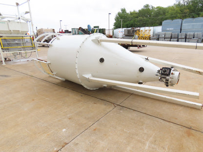 Dynamic Air Conveying Pneumatic Bulk Material Receiver Hopper Bin 60"x 15'H
