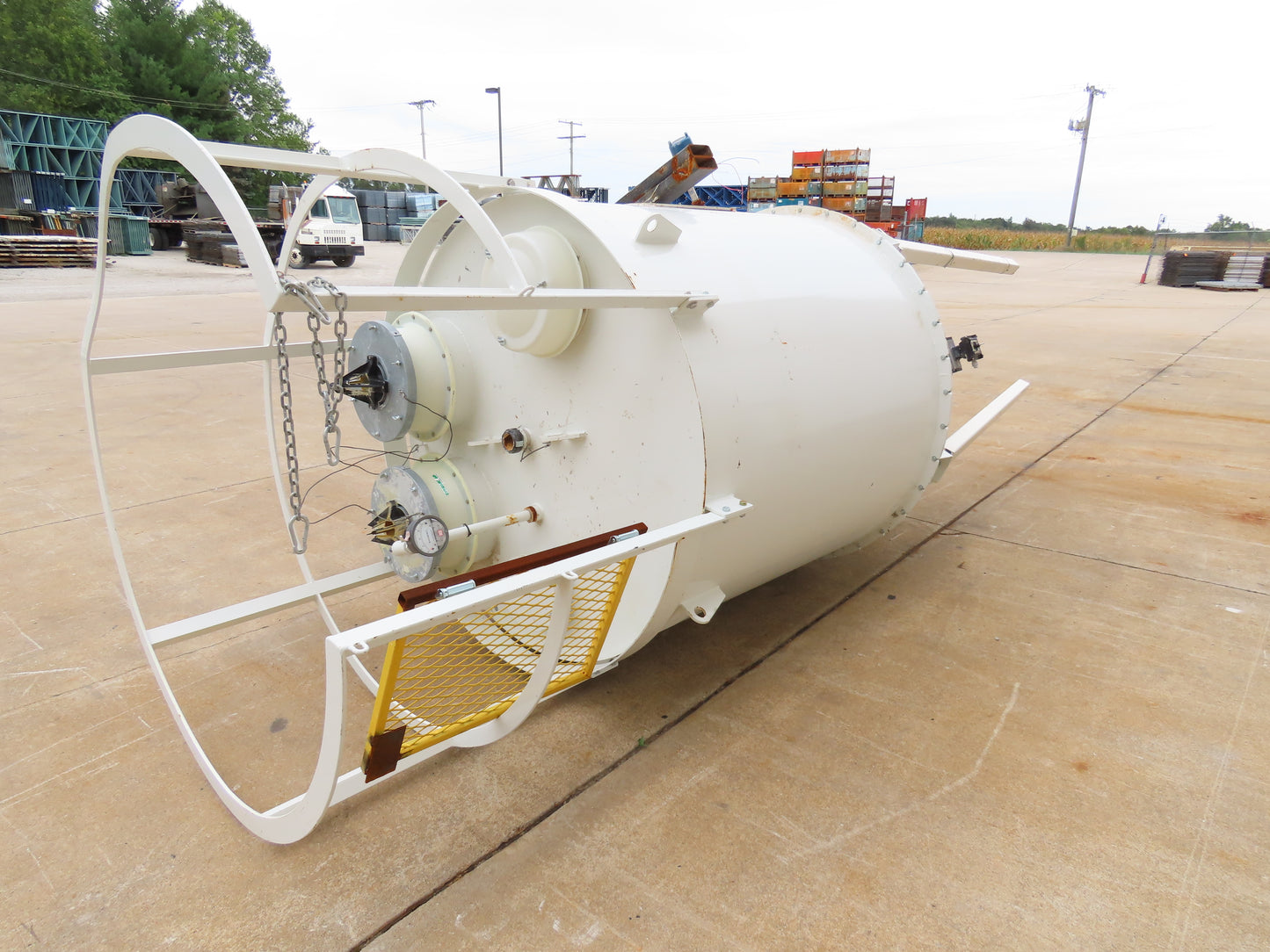 Dynamic Air Conveying Pneumatic Bulk Material Receiver Hopper Bin 60"x 15'H