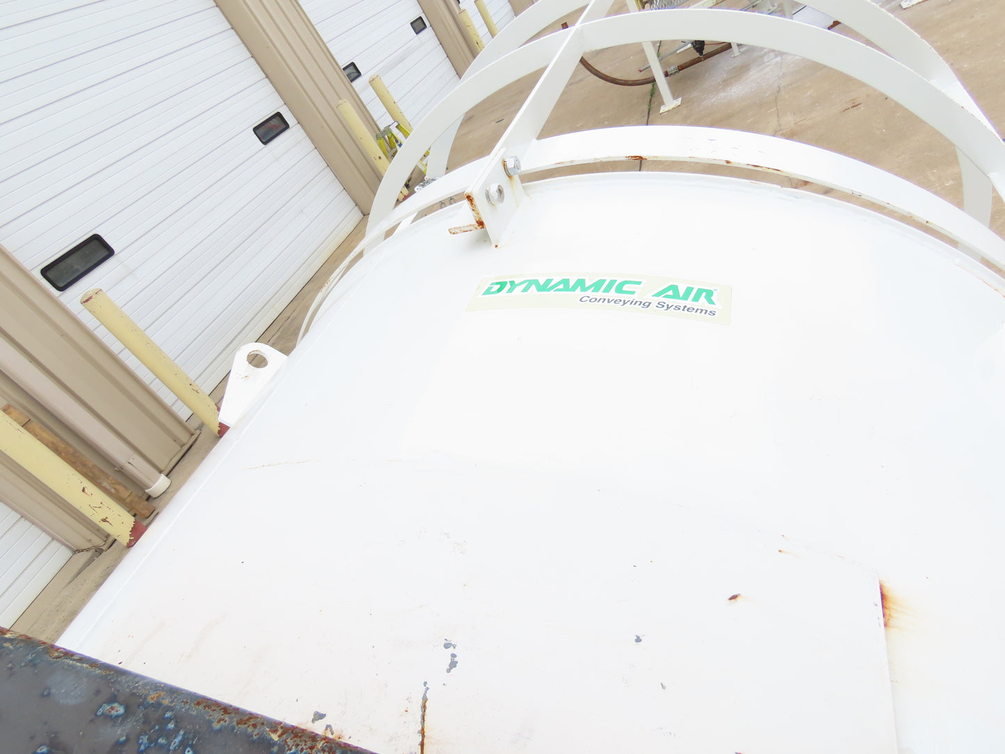 Dynamic Air Conveying Pneumatic Bulk Material Receiver Hopper Bin 60"x 15'H