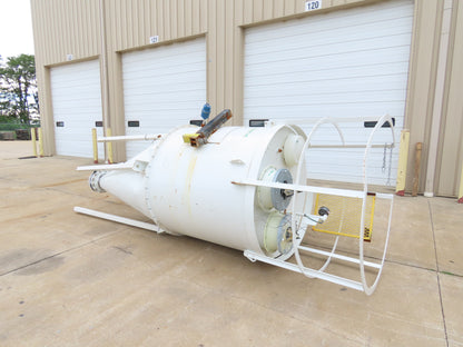 Dynamic Air Conveying Pneumatic Bulk Material Receiver Hopper Bin 60"x 15'H