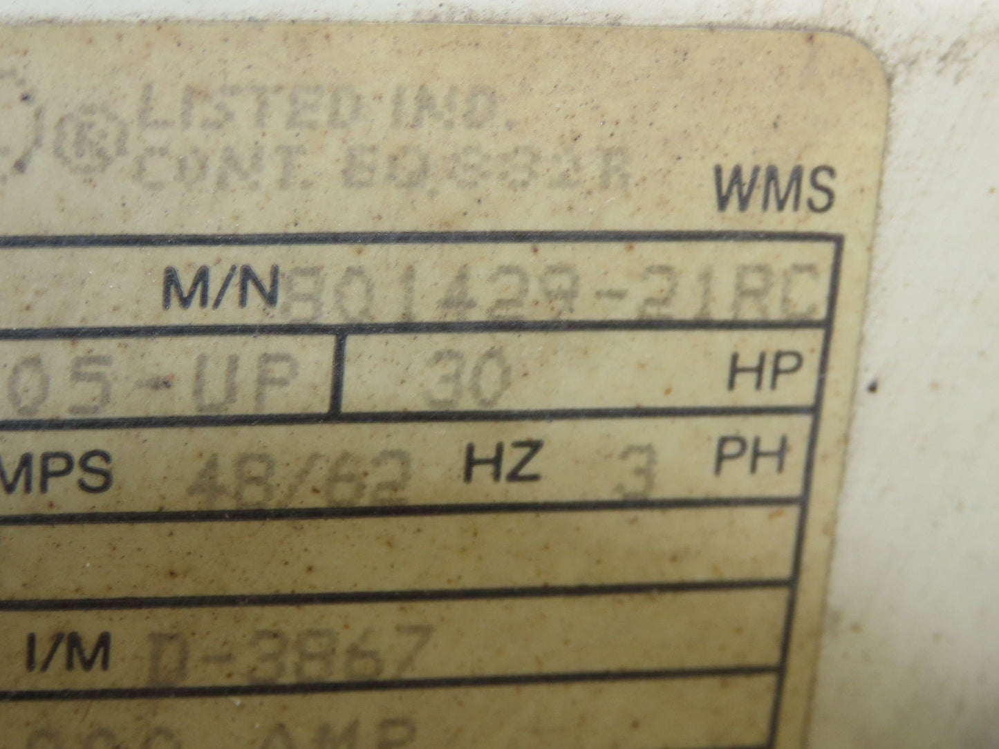 Reliance Electric 801429-21RC MaxPak Plus DC Drive 3Ph 480v In 240vDC 105A 30Hp