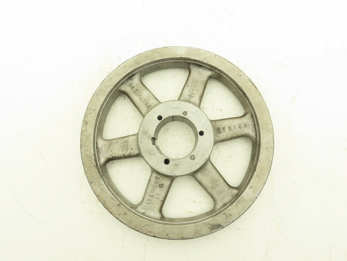 Browning 2TB124 Pully Sheave 2 Groove V-Belt Size A,B Split Taper Bushing Q1