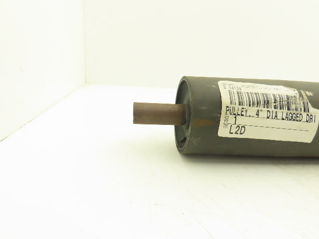 Intelligrated Conveyor 4"x 20" Crowned Lagged Pulley 1-3/16" Shaft