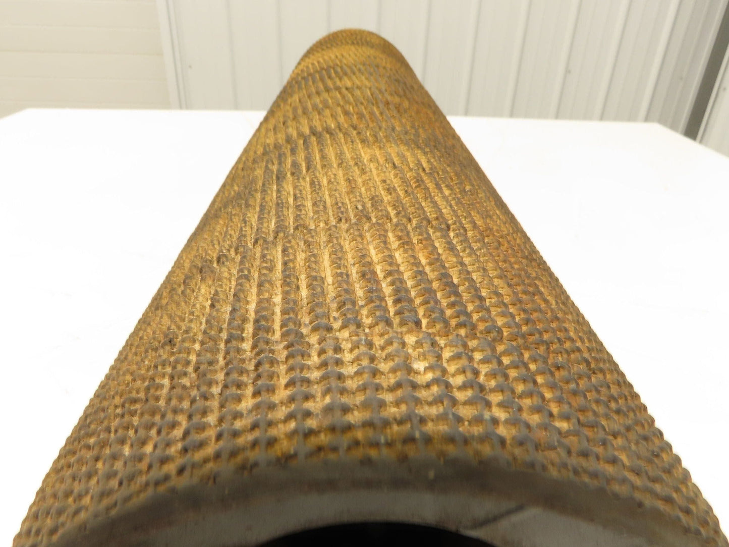 6"x 29" Lagged Grip-Top Conveyor Pulley Taper Bushed Bore