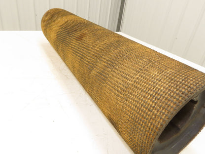 6"x 29" Lagged Grip-Top Conveyor Pulley Taper Bushed Bore