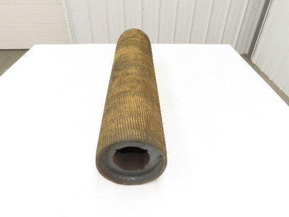 6"x 29" Lagged Grip-Top Conveyor Pulley Taper Bushed Bore