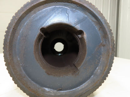6"x 29" Lagged Grip-Top Conveyor Pulley Taper Bushed Bore