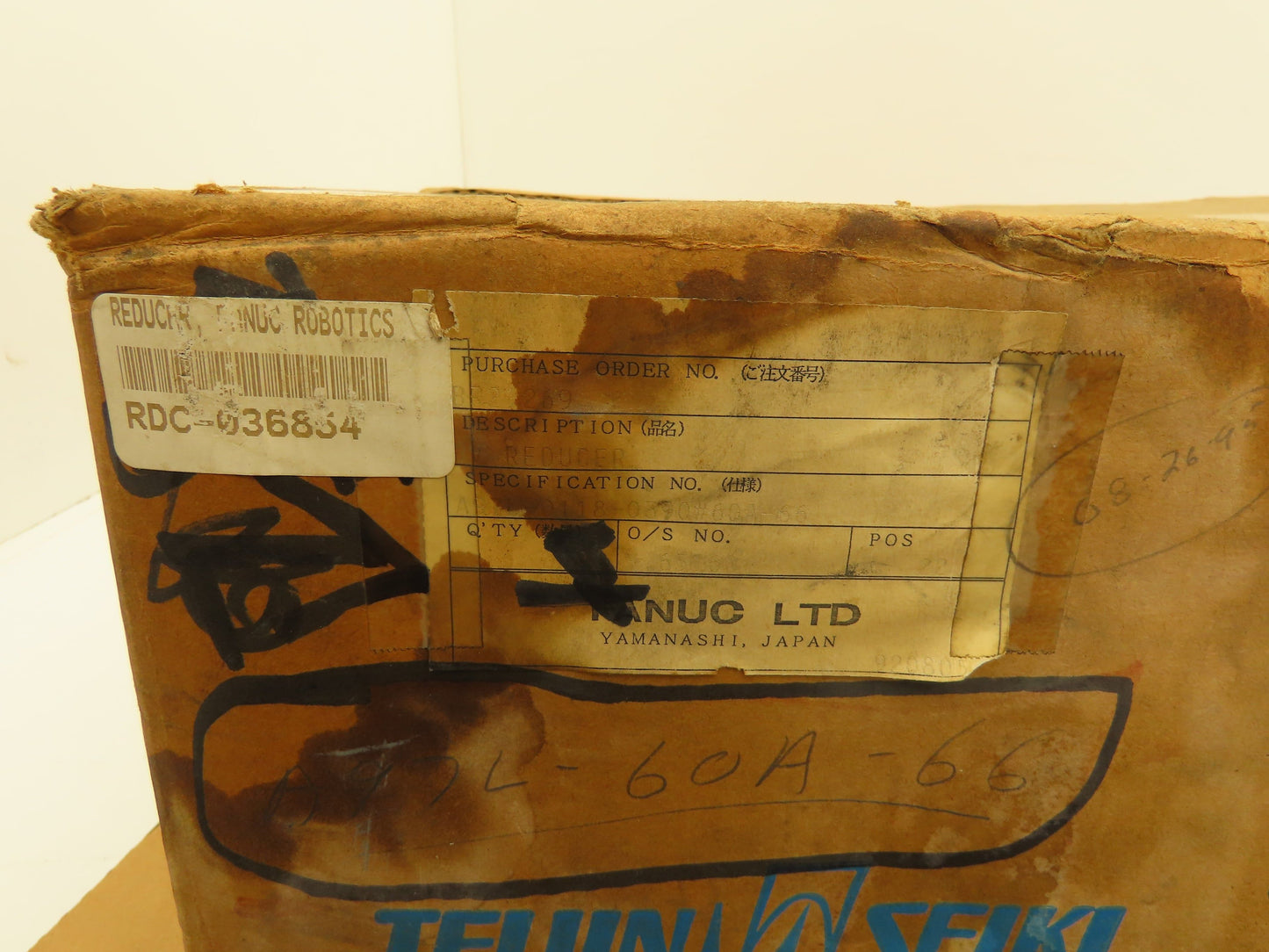 Fanuc Robotics RDC-036854 Robot Gear Reducer 66:1 Teijin Seiki