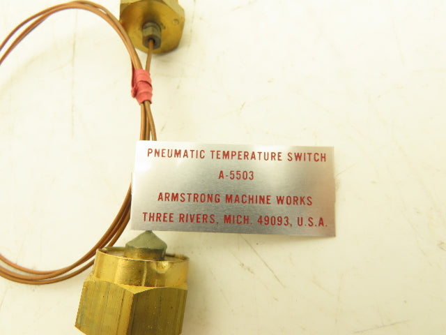 Armstrong A-5503 Pneumatic Temperature Switch 205° Steam Humidifier Lot of 2
