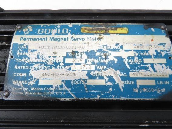 Gould M331-HK0A-80Y1-AB Servo Motor 85V/KRPM 12.4 in-lbs/amp Torque