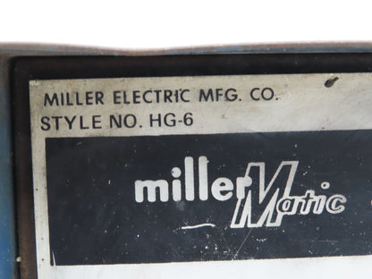 Miller HG-6 Mig Welder 30-E Wire Feeder 115V Millermatic Spool .045" Rollers