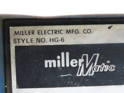 Miller HG-6 Mig Welder 30-E Wire Feeder 115V Millermatic Spool .045" Rollers