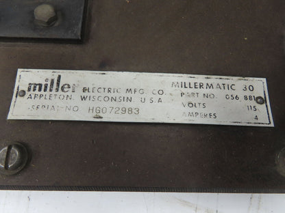 Miller HG-6 Mig Welder 30-E Wire Feeder 115V Millermatic Spool .045" Rollers