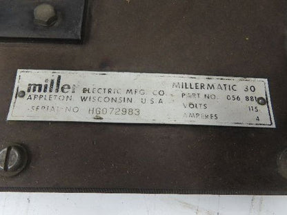 Miller HG-6 Mig Welder 30-E Wire Feeder 115V Millermatic Spool .045" Rollers