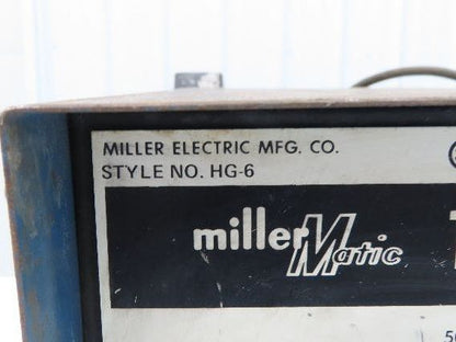 Miller HG-6 Mig Welder 10-E Wire Feeder 115V Millermatic Spool .045" Rollers