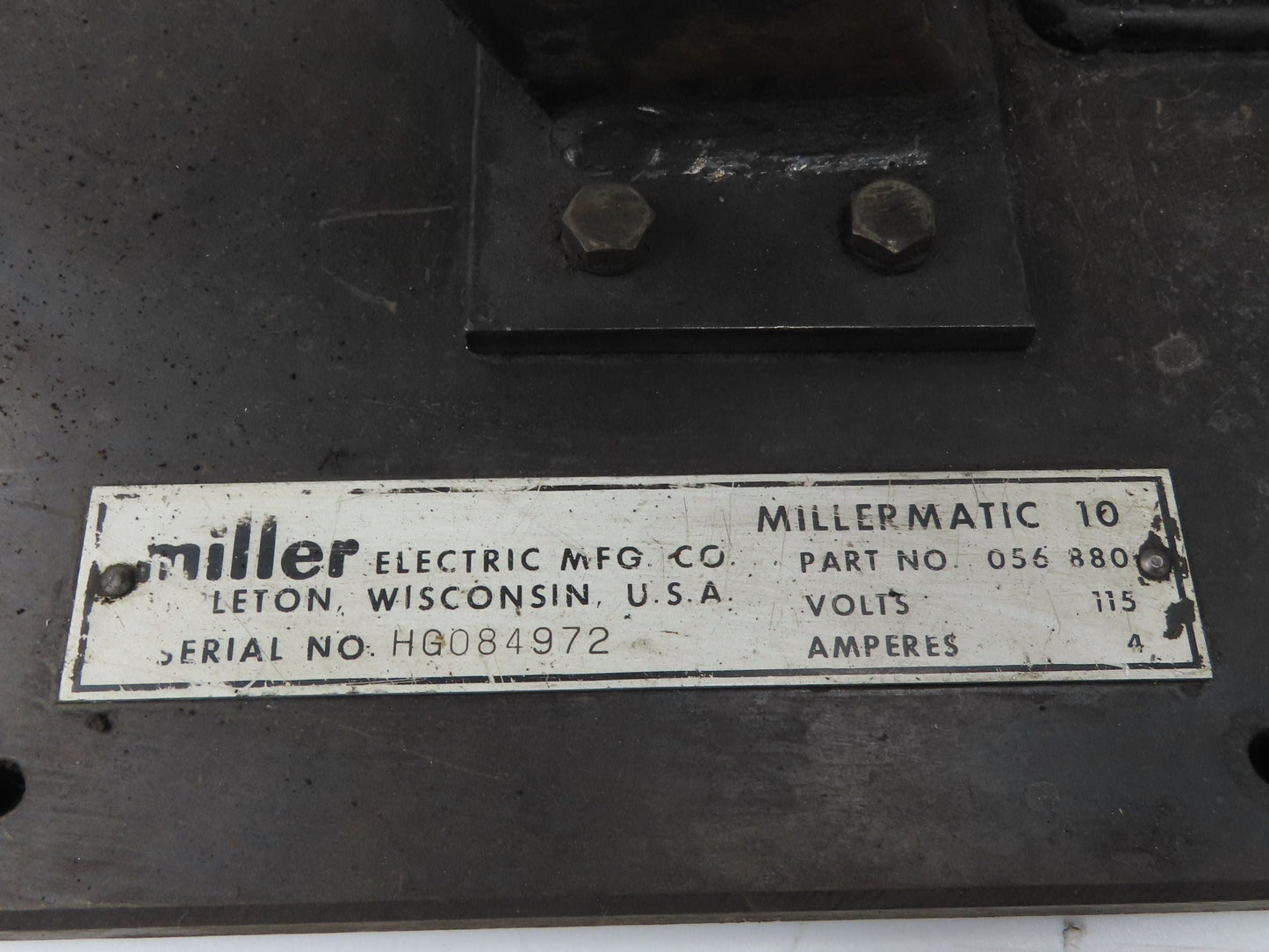 Miller HG-6 Mig Welder 10-E Wire Feeder 115V Millermatic Spool .045" Rollers