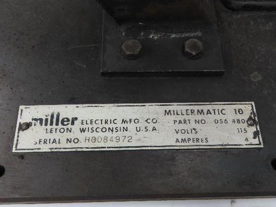 Miller HG-6 Mig Welder 10-E Wire Feeder 115V Millermatic Spool .045" Rollers
