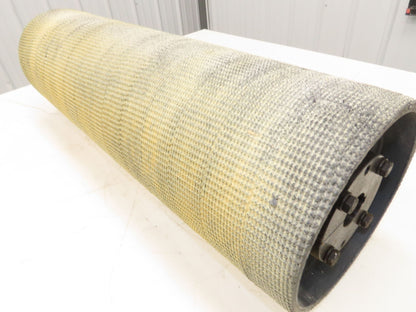 Precision 8"x 29" Lagged Grip-Top Conveyor Pulley 1-7/16" QD Bushed Bore