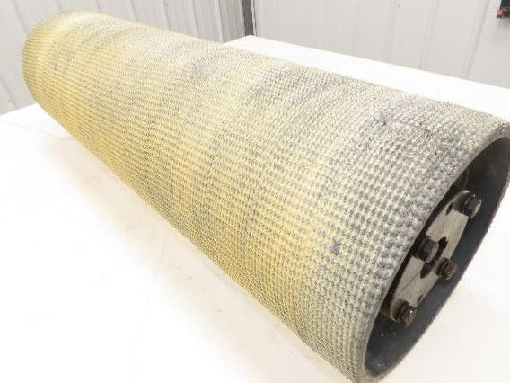 Precision 8"x 29" Lagged Grip-Top Conveyor Pulley 1-7/16" QD Bushed Bore