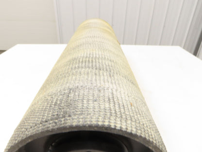 Precision 8"x 29" Lagged Grip-Top Conveyor Pulley 1-7/16" QD Bushed Bore