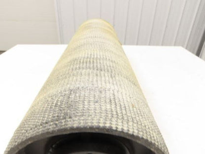 Precision 8"x 29" Lagged Grip-Top Conveyor Pulley 1-7/16" QD Bushed Bore