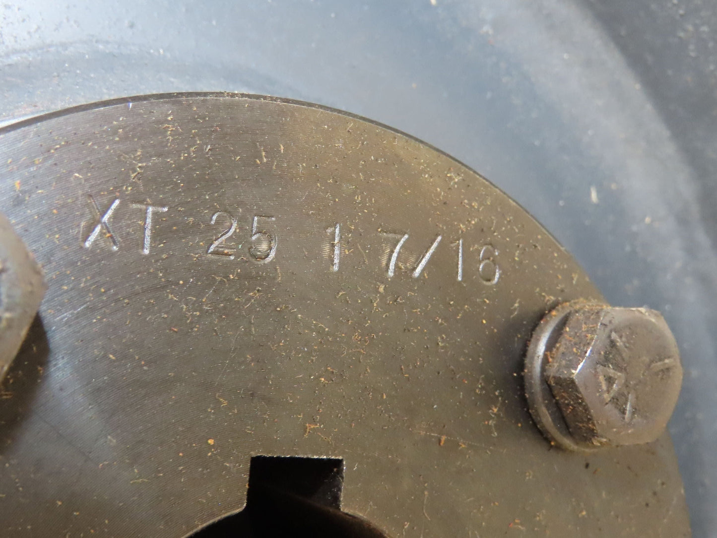 Precision 8"x 29" Lagged Grip-Top Conveyor Pulley 1-7/16" QD Bushed Bore