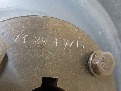 Precision 8"x 29" Lagged Grip-Top Conveyor Pulley 1-7/16" QD Bushed Bore