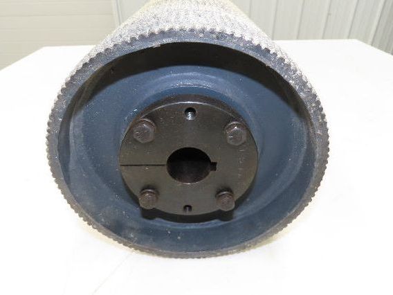 Precision 8"x 29" Lagged Grip-Top Conveyor Pulley 1-7/16" QD Bushed Bore