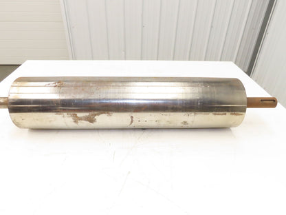 6"x 27"W Crowned Conveyor Take-up/Tail Pulley 1-7/16" Shaft