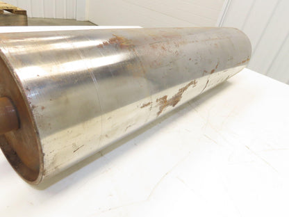 6"x 27"W Crowned Conveyor Take-up/Tail Pulley 1-7/16" Shaft