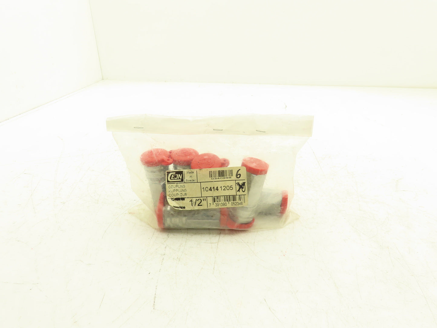 CEJN 104141205 Quick Disconnect Valved Fluid Coupler 1/2" Female Thread Lot of 6