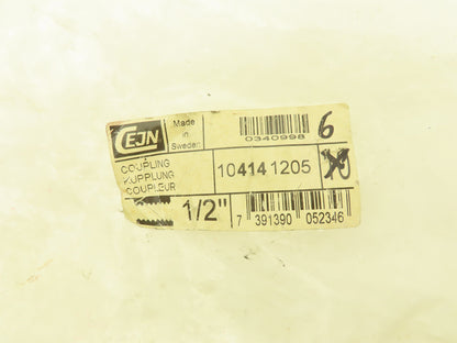 CEJN 104141205 Quick Disconnect Valved Fluid Coupler 1/2" Female Thread Lot of 6