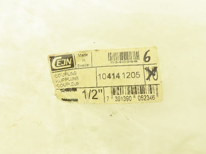 CEJN 104141205 Quick Disconnect Valved Fluid Coupler 1/2" Female Thread Lot of 6