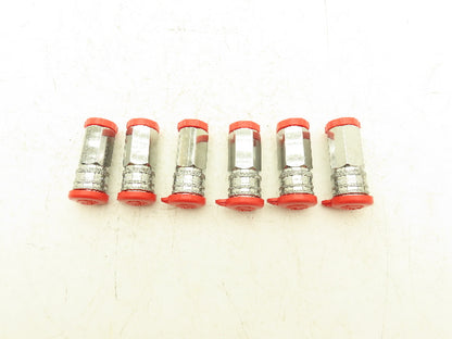 CEJN 104141205 Quick Disconnect Valved Fluid Coupler 1/2" Female Thread Lot of 6