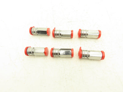 CEJN 104141205 Quick Disconnect Valved Fluid Coupler 1/2" Female Thread Lot of 6