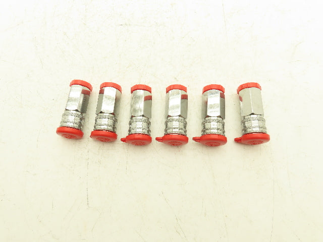 CEJN 104141205 Quick Disconnect Valved Fluid Coupler 1/2" Female Thread Lot of 6