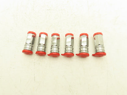 CEJN 104141205 Quick Disconnect Valved Fluid Coupler 1/2" Female Thread Lot of 6