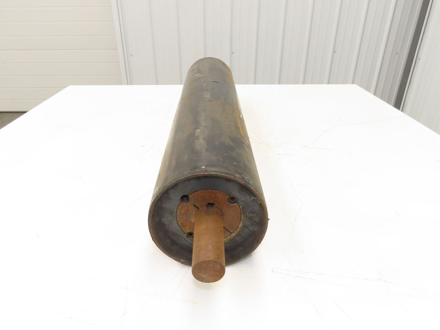 6"x 29"W Lagged Conveyor Pulley 1-7/16" Shaft Taper Bushed