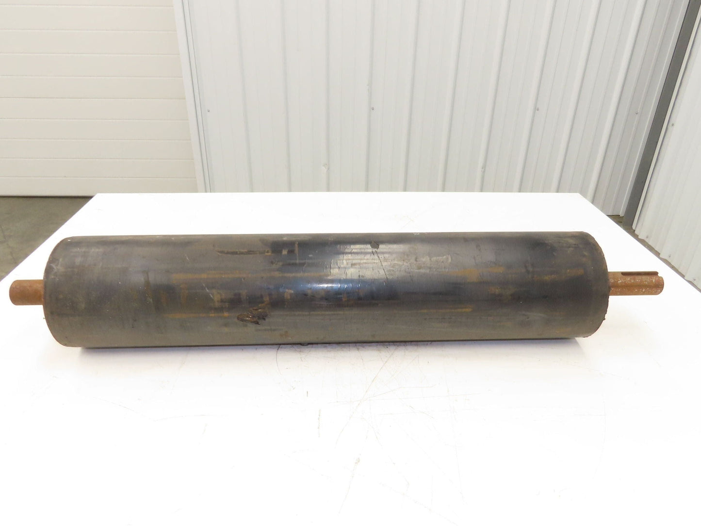 6"x 29"W Lagged Conveyor Pulley 1-7/16" Shaft Taper Bushed